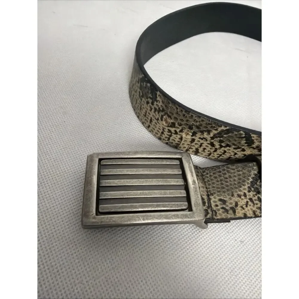 Harley Davidson Ladies Faux Snake Skin Leather Belt Size 36
